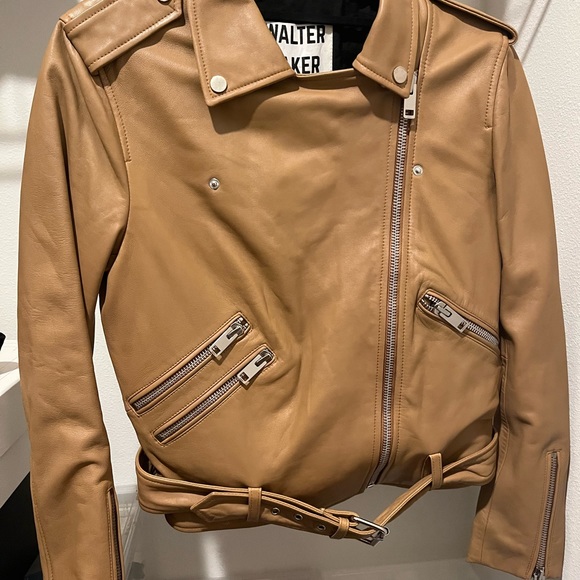 Walter Baker Leather Moto Jacket. Size M. - Picture 4 of 6